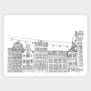 Amsterdam Houses Sticker